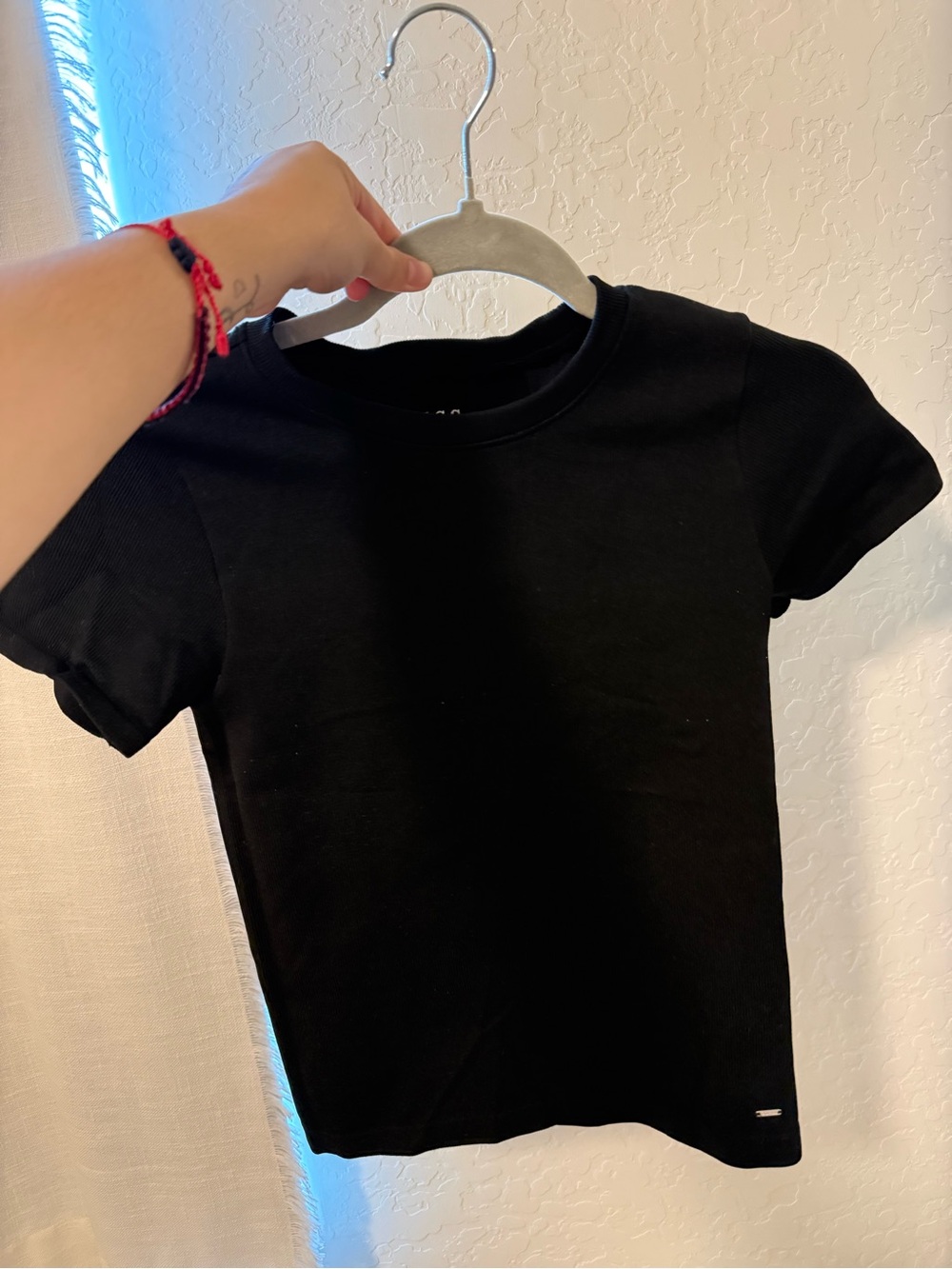 Classic Black Kids Crew Neck Tee - Brand Unspecified